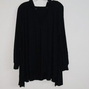 Soft Black Oversized Sweater Hoodie